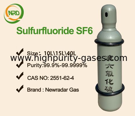 Cas 2551-62-4 Electronic Gases , Sf6 Sulfur Hexafluoride Circuit Breaker Gas