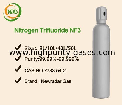 Nitrogen Trifluoride NF3odorless Tasteless Colorless Gas For Semiconductor , DOT Listed