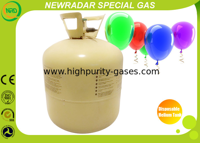 Steel Disposable Balloon Helium Tank Eco Friendly With 22L / 13L